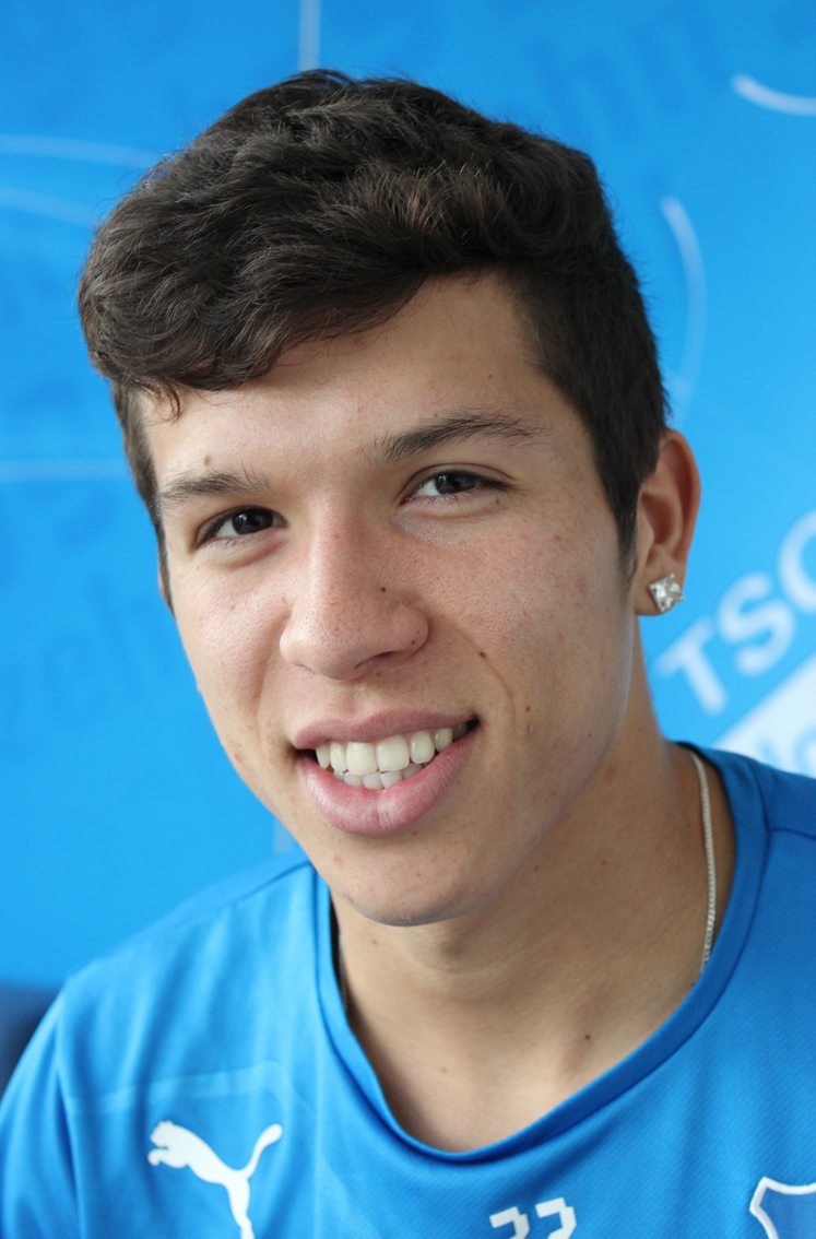 Hoffenheims junges, brasilianisches Talent Bruno Nazario beim BWA-Interview.