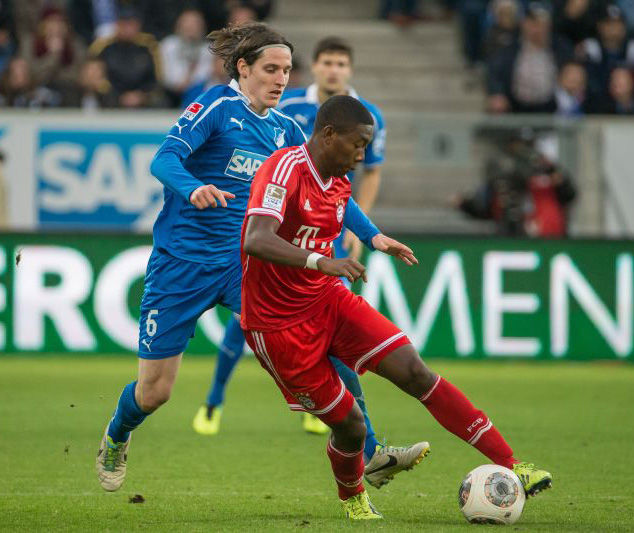 David Alaba enteilte Sebastian Rudy