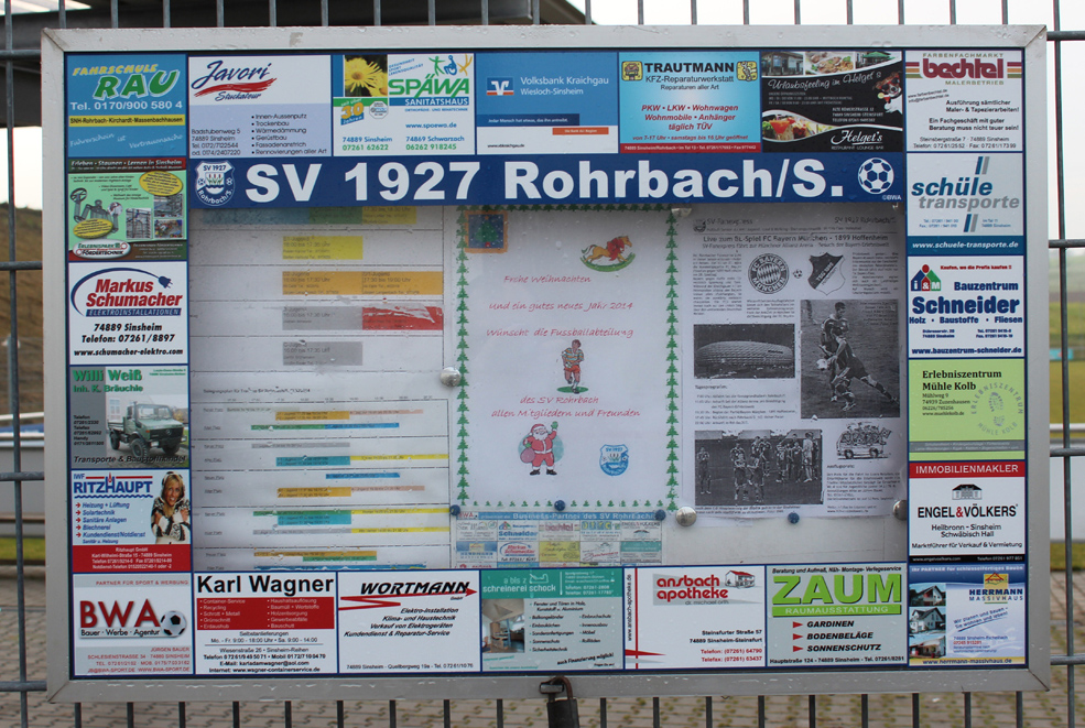 Die SV-Informationsschaukästen