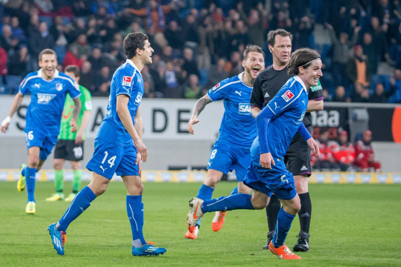 Jubel nach Rudys 3:1 Treffer in der Nachspielzeit