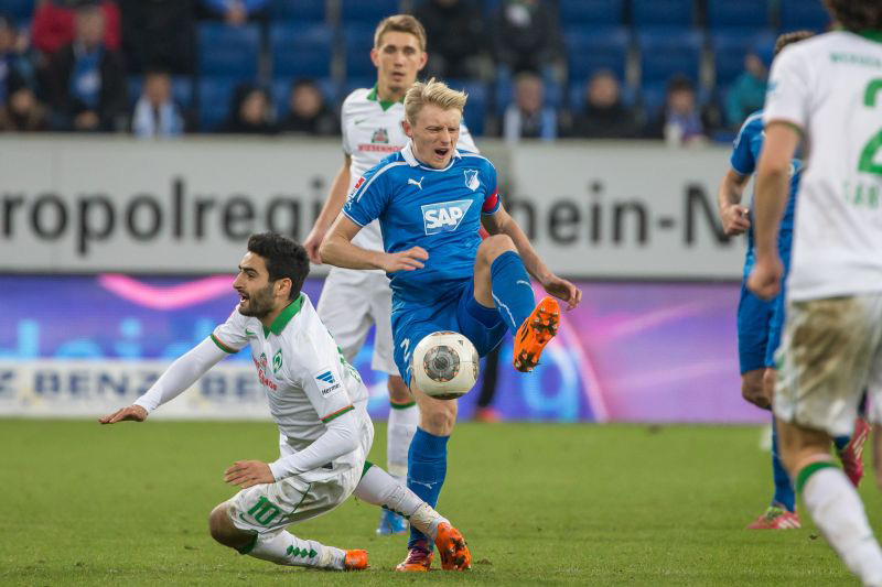 Beck mit vollem Einsatz, auch wenn es hier schmerzte