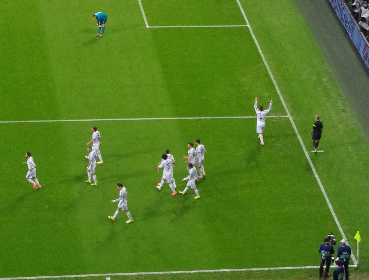 Jubel bei den Spaniern - Enttäuschung bei den Bayern