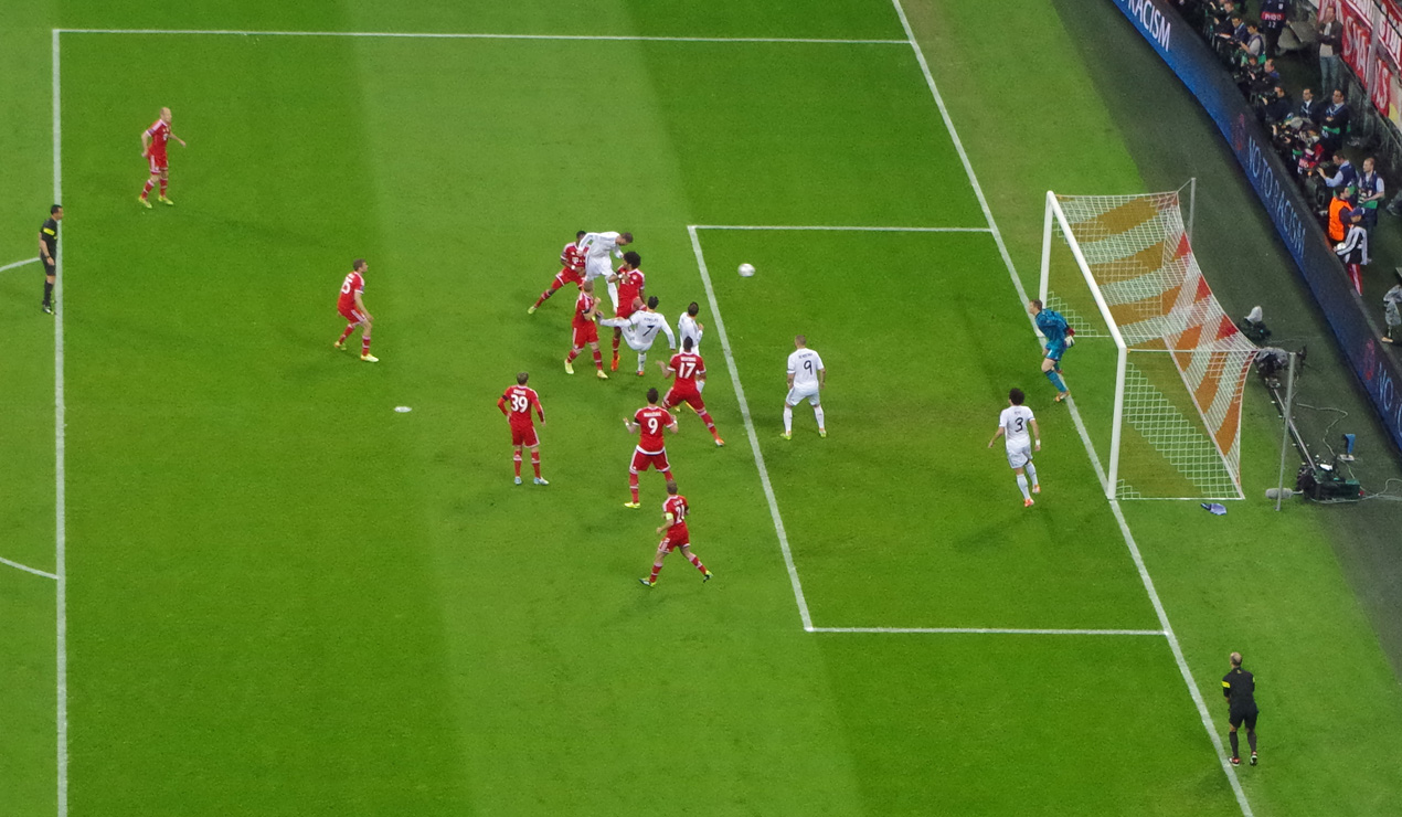 Die frühe Madrider Führung per Kopfball durch Ramos