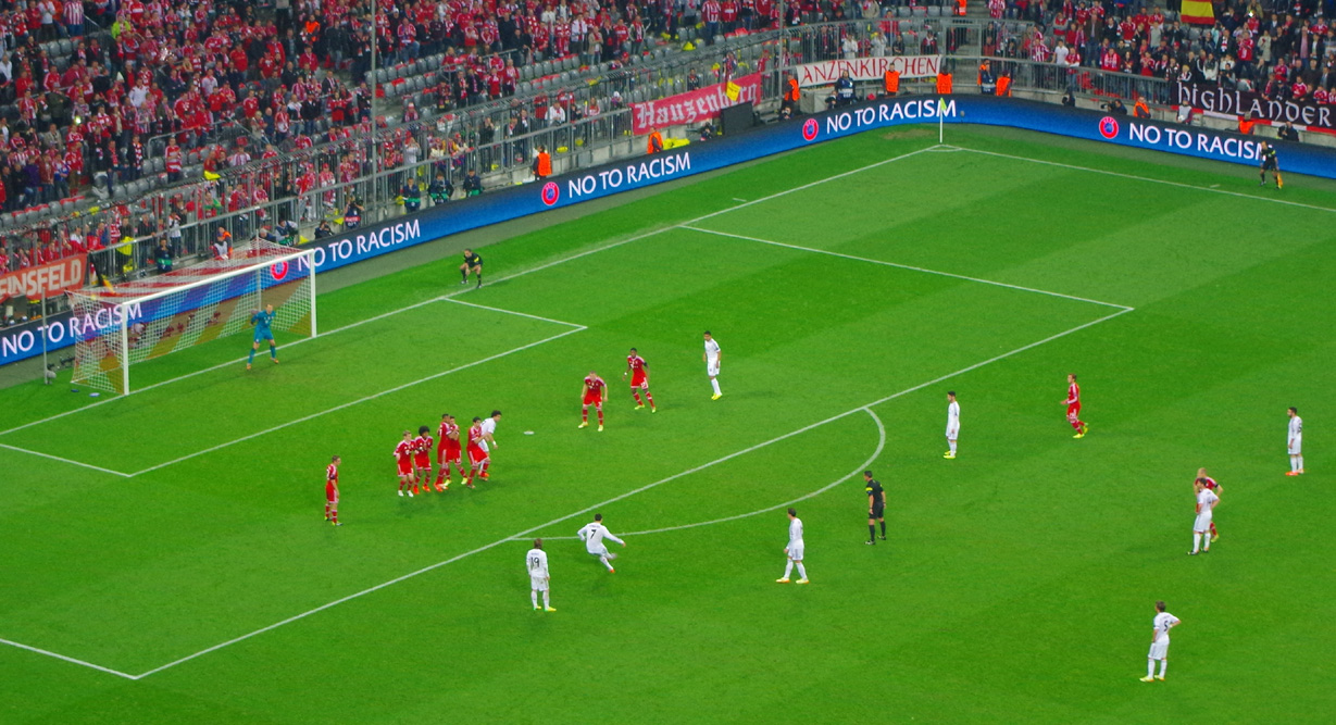 Der Schlusspunkt in der 90. Minute: Freistosstor Ronaldo zum 0:4