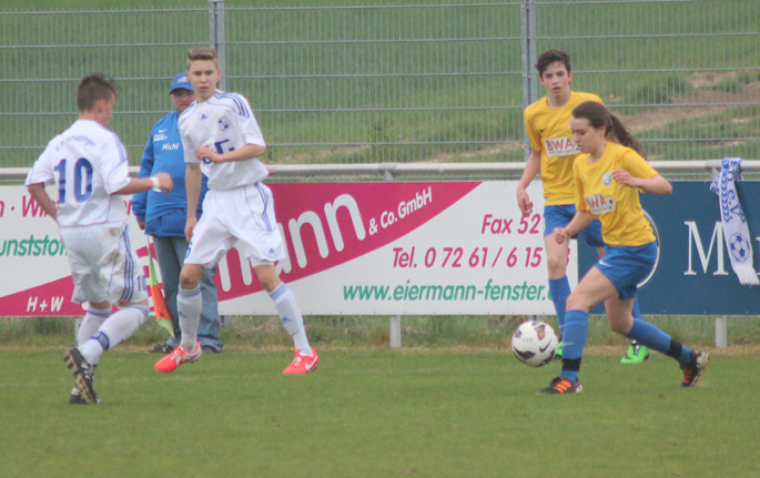 Jessica Bauer beim Aufbauspiel