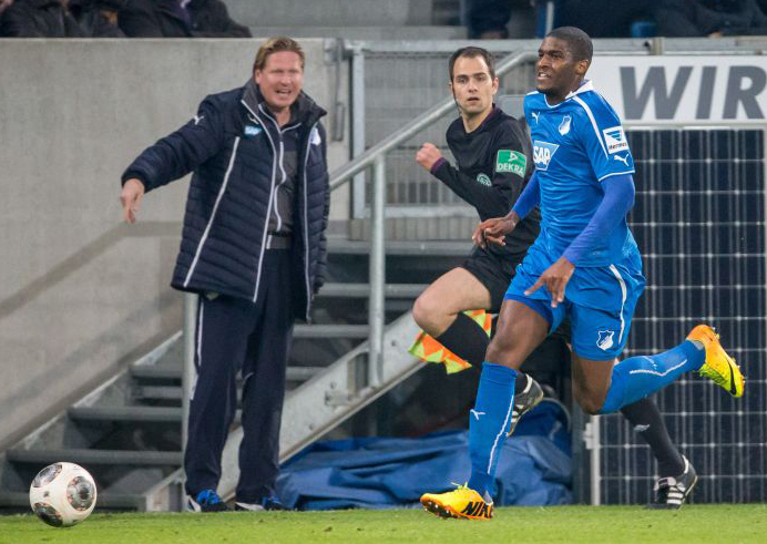 Trainer Markus Gisdol kann am Sonntag wieder auf Stürmer Anthony Modeste zurückgreifen