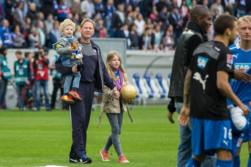 Familienspaziergang nach dem Saisonabpfiff