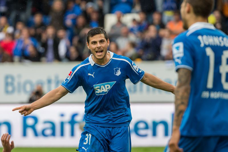 Jung-Nationalspieler Kevin Volland nach seinem Treffer zum 3:0