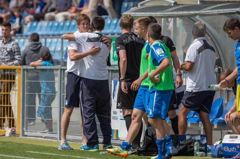 Der erfolgreiche U19-Coach Julian Nagelsmann (li.)