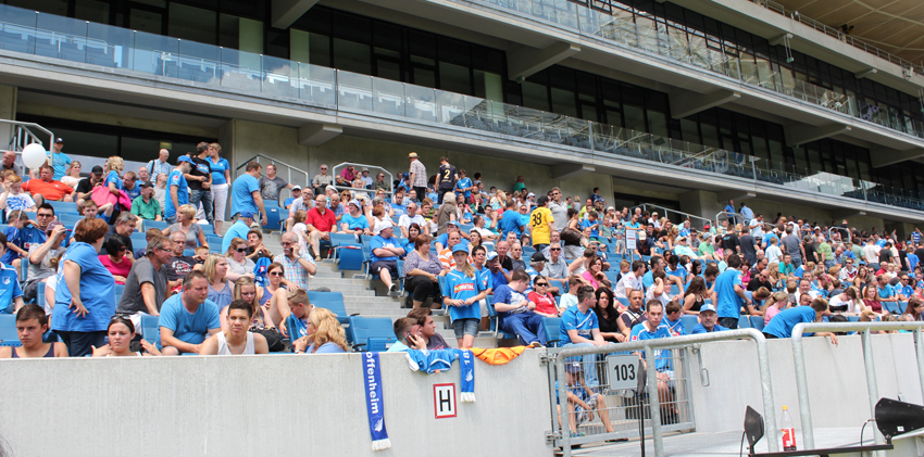 ... in die Wirsol Rhein-Neckar-Arena