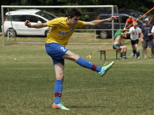 Patrick Hartmann beim Neunmeterschuss