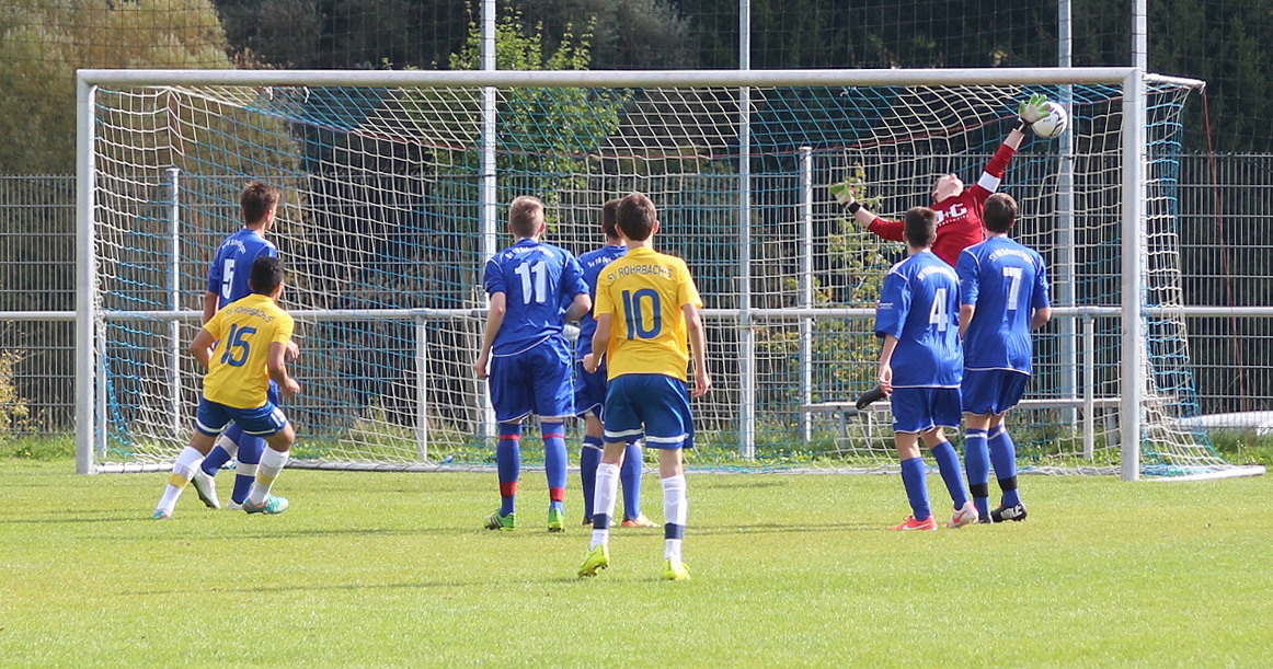 ... über die Mauer ins obere Tordreieck zur SVR-Führung