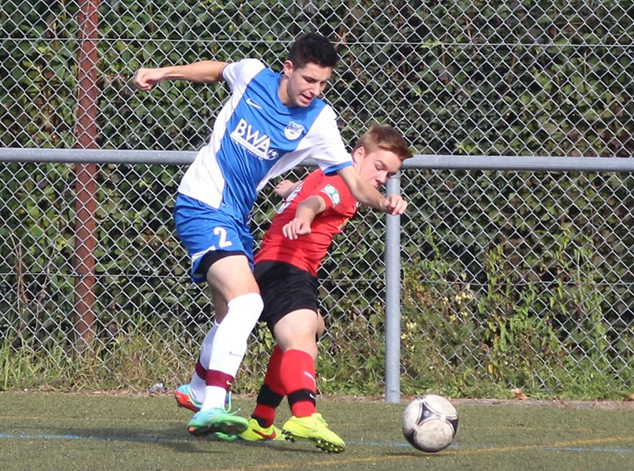 Patrick Hartmann im Zweikampf