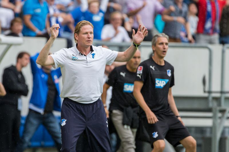 Emotionaler TSG-Coach Markus Gisdol an der Seitenlinie