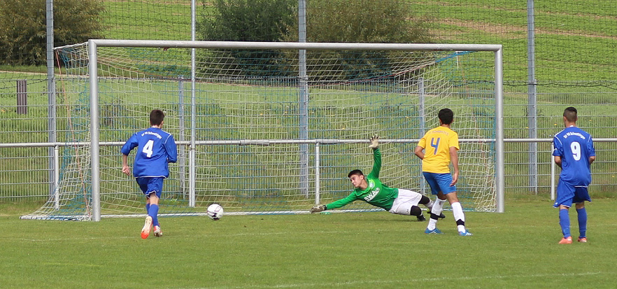 Die Schwetzinger 2:1 Führungstreffer