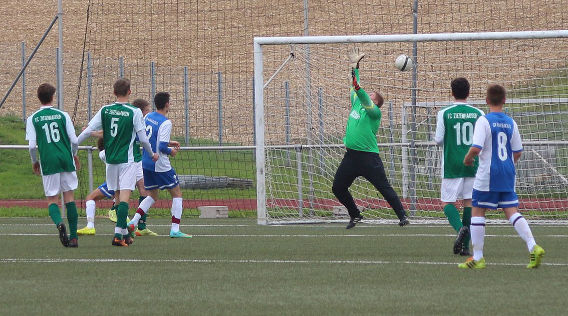 Gegentreffer zum 0:1 in Zuzenhausen