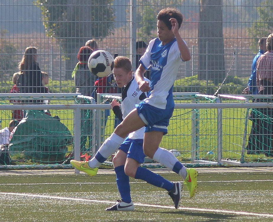 Jan-Gabriel Dewald mit energischem Einsatz