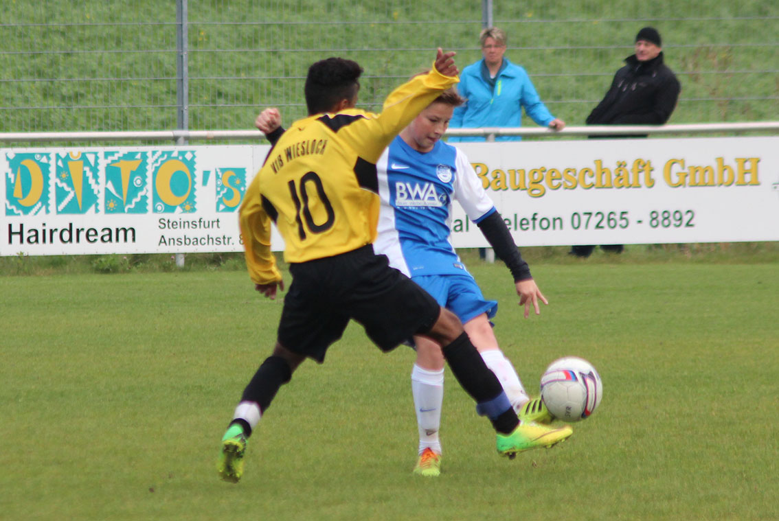 Nils Reißfelder im Zweikampf