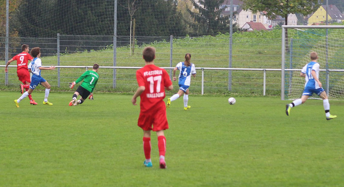 Walldorf ging nach zwei Minuten in Führung