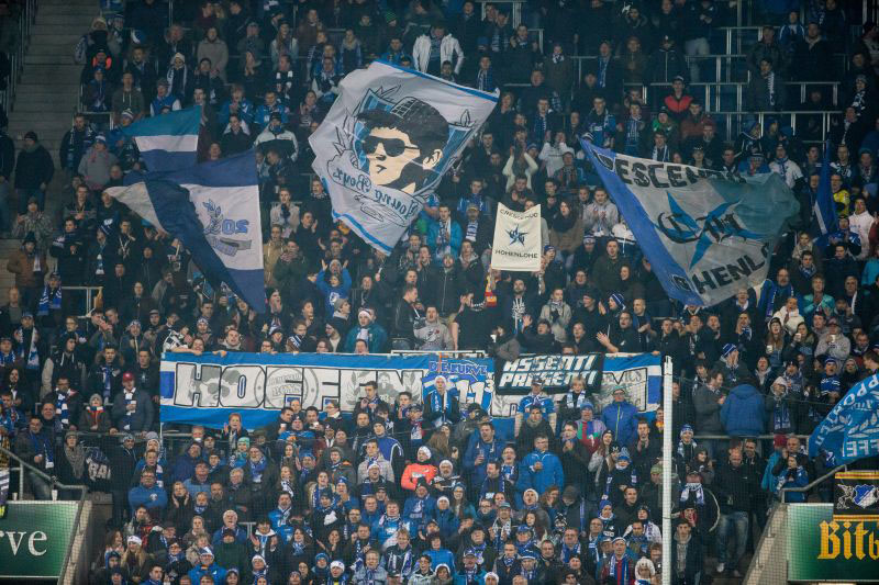 Jubel in der Hoffenheimer Fankurve