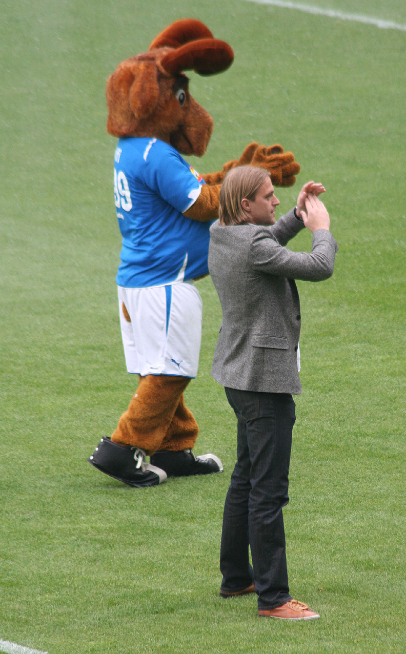 Verabschiedung von den Hoffe-Fans zusammen mit Hoffi