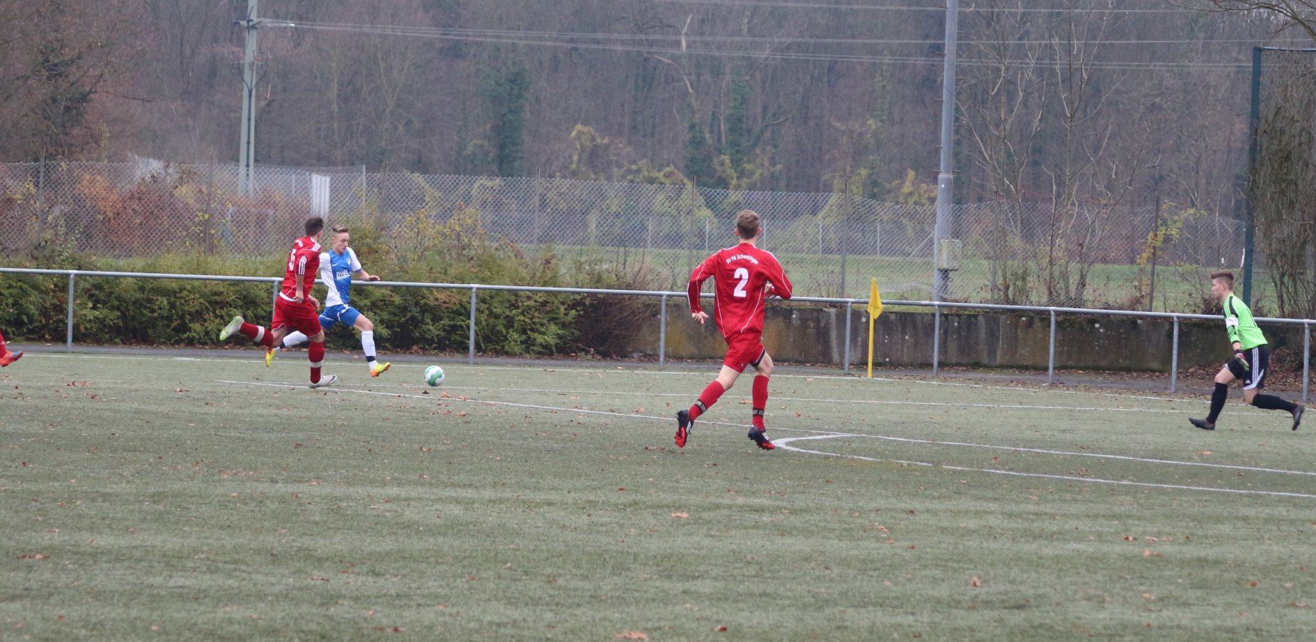 Bereits nach 4 Minuten die SV-Führung durch Moritz Klein