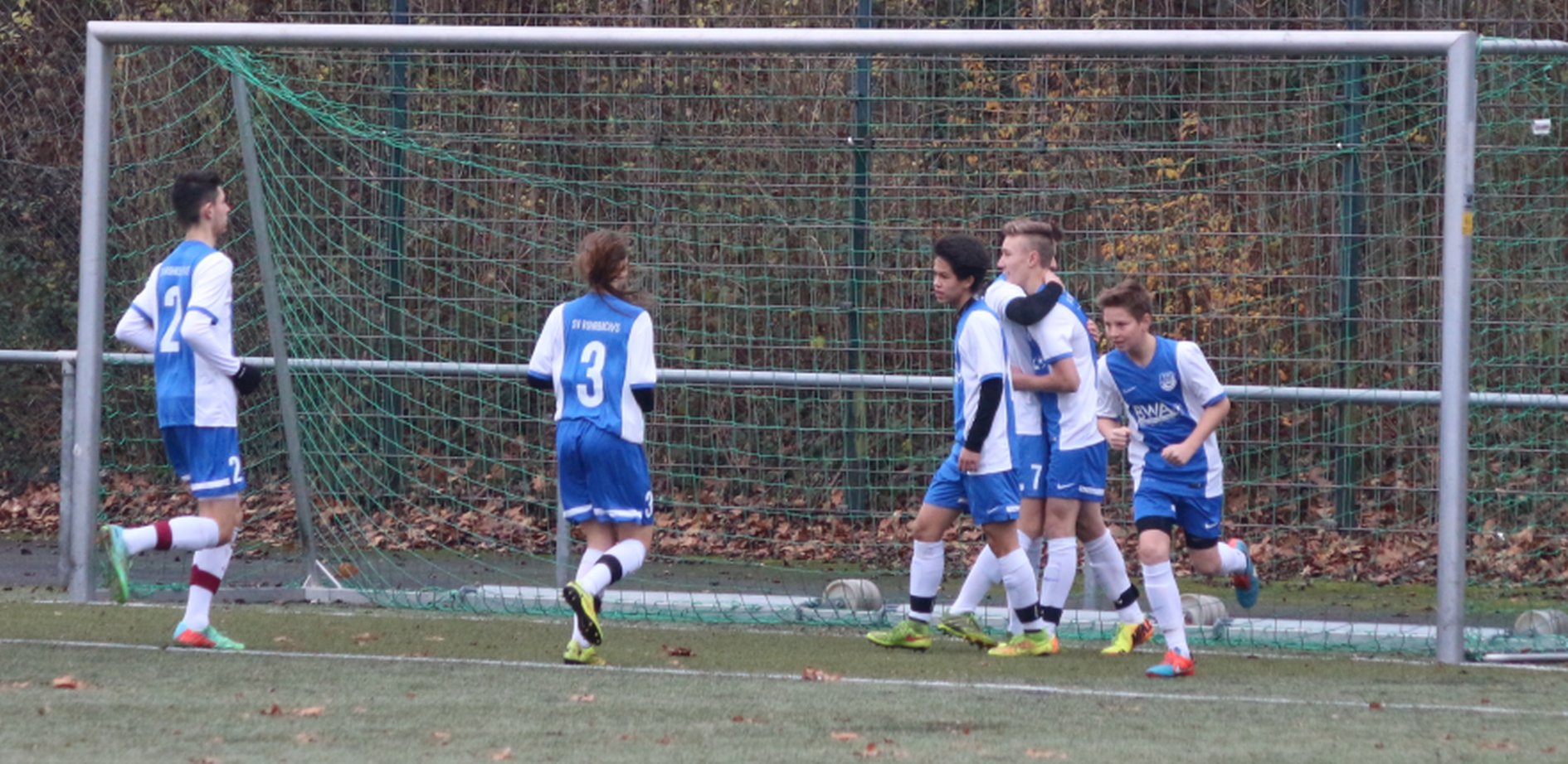 Jubel bei den Rohrbacher Spielern