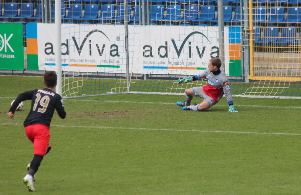 1:2 Anschlusstreffer per Strafstoss