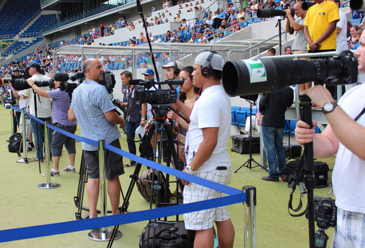 Großes mediale Interesse an der TSG Hoffenheim