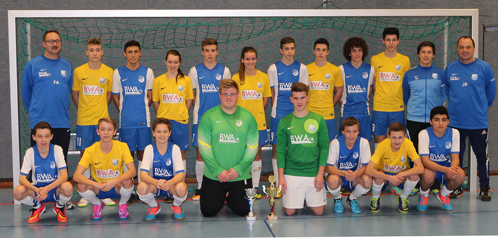Der komplette Spielerkader beider SV-Teams