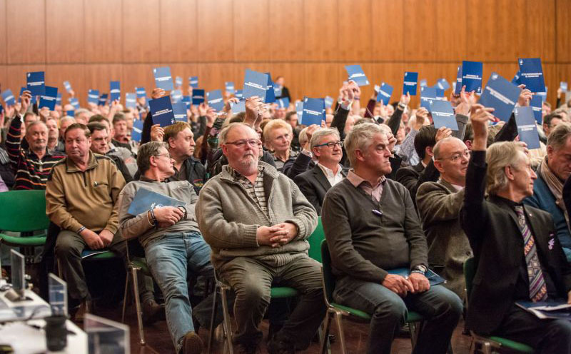 Die Abstimmung fiel einstimmig aus ...