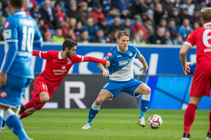 Ex-Mainzer Eugen Polanski in Aktion