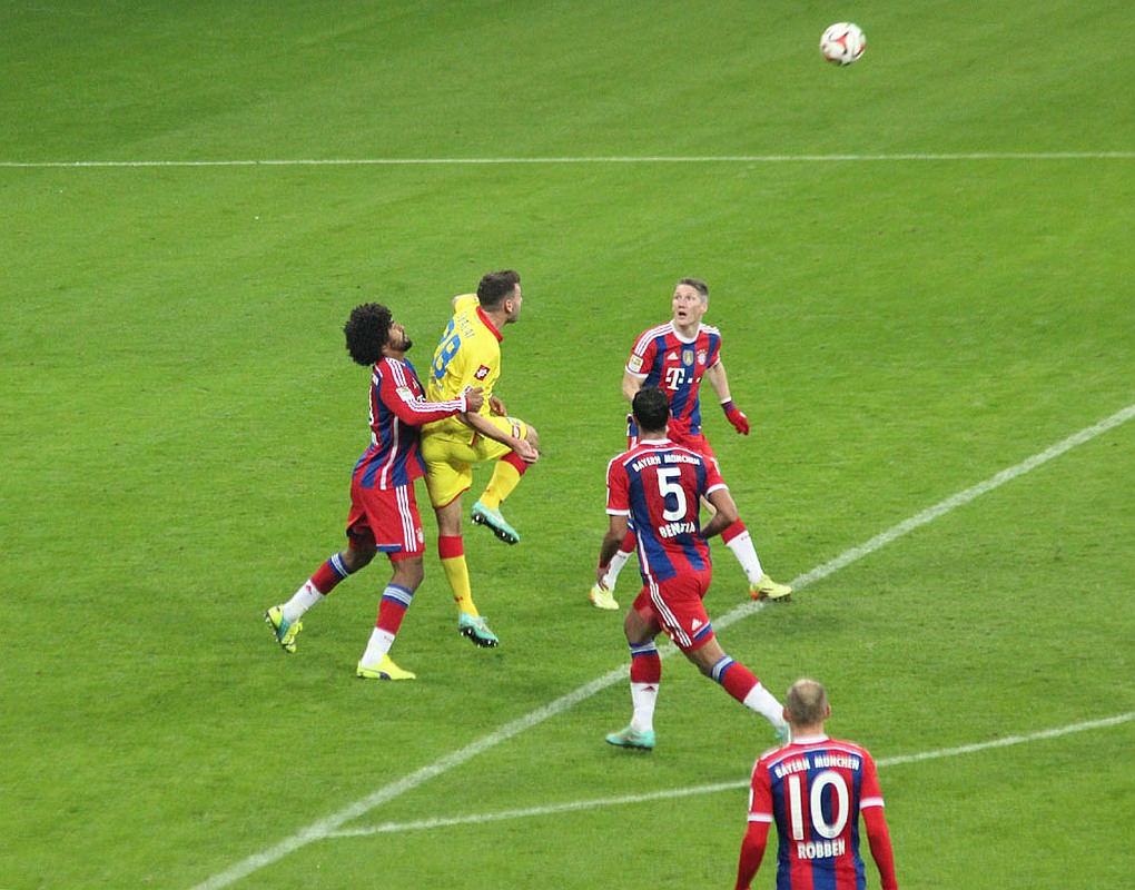 Die Überlegenheit der Bayern beim 4:0 Hinspiel-Erfolg wird hier besonders deutlich