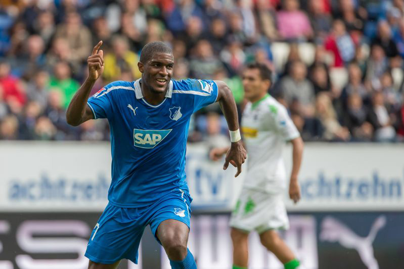 Modeste nach seinem Torerfolg gegen Gladbach