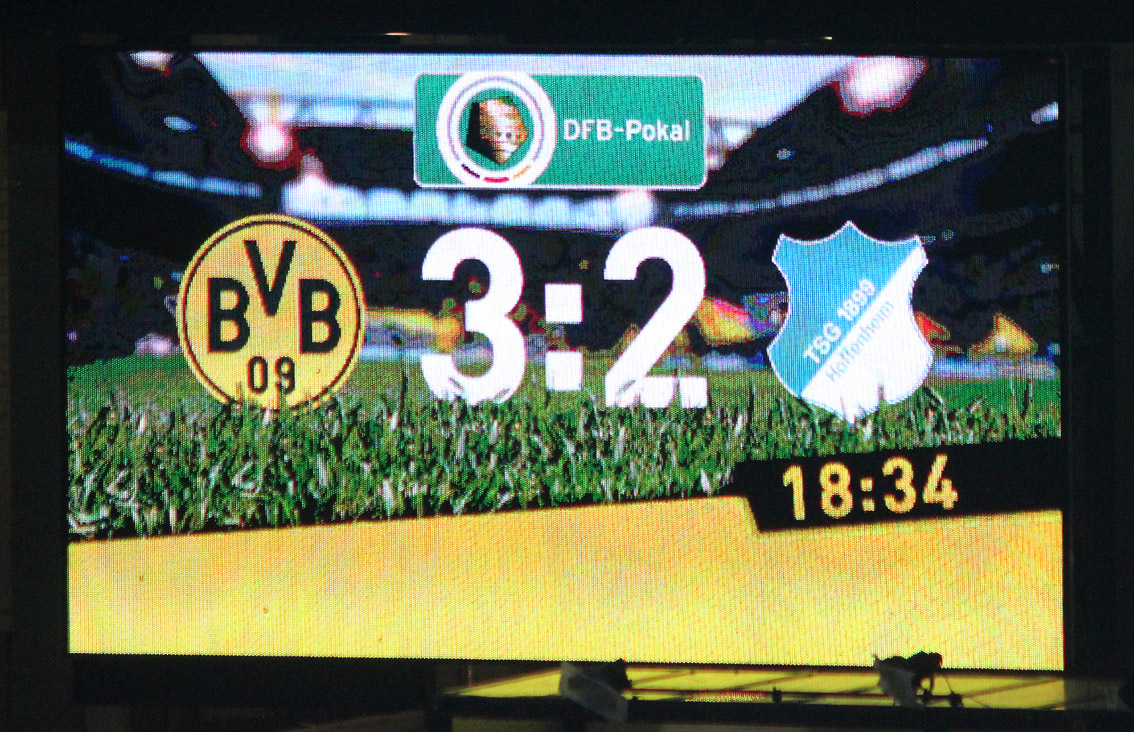 Der Endstand nach spannenden 120 Spielminuten