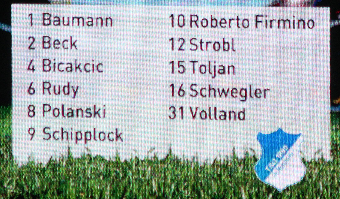 Hoffenheims Startformation