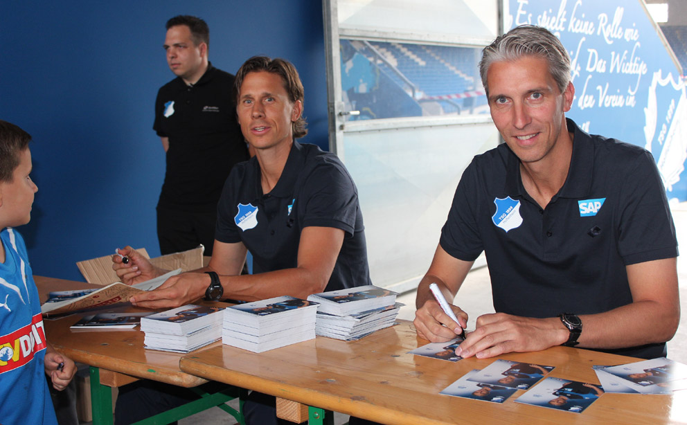 Co-Trainer Frank Fröhling (li.) und Frank Kaspari