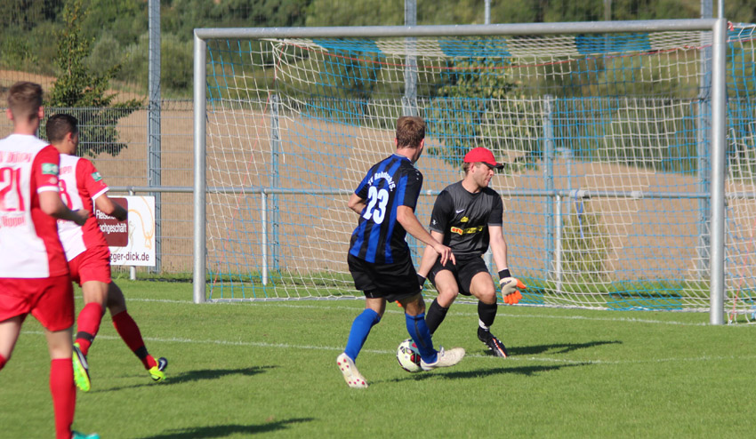 Dowalil scheitert in der Schlussphase am Gästekeeper Parstofer