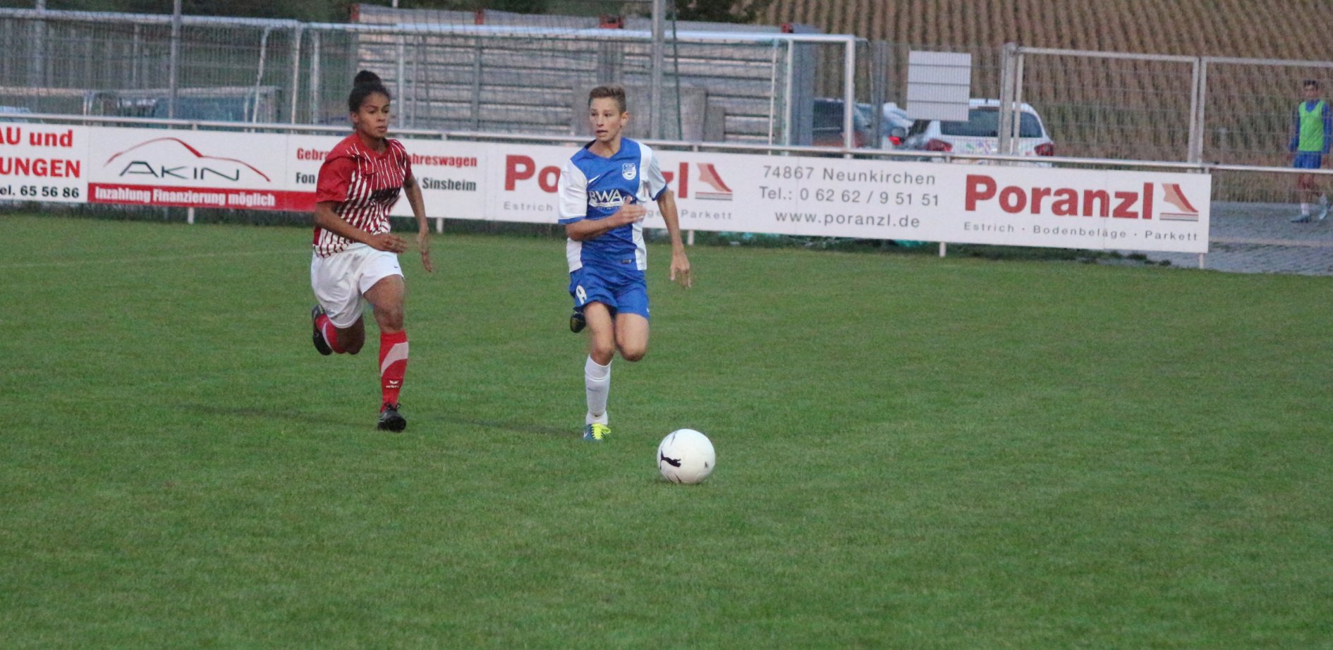 Nils Reißfelder im Laufduell mit Sabina Freymüller