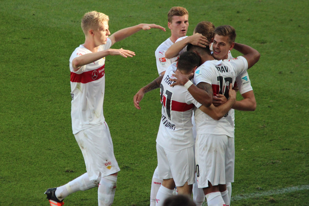 Stuttgart bejubelt den 1:1 Ausgleich