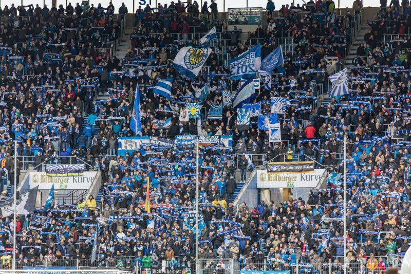 Stimmungsvolle TSG-Fankurve