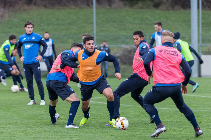 Kevin Volland mit vollem Trainingseinsatz
