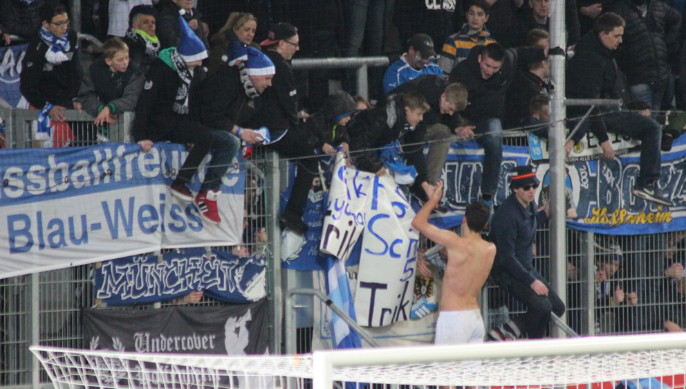 Dank der Spieler an die Fans nach dem Abpfiff