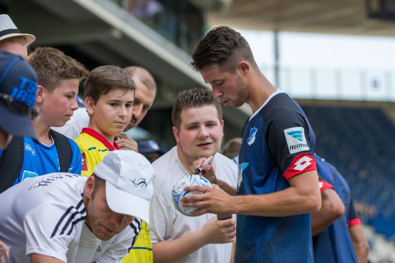 Begehrte Autogrammwünsche der TSG-Fans