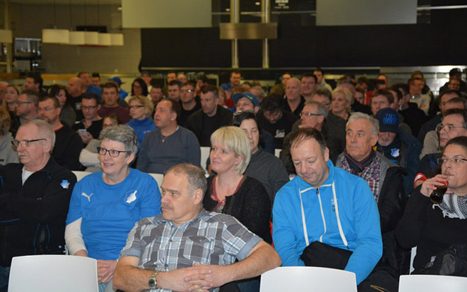 Viele TSG-Fans nutzten den Fanabend, ...