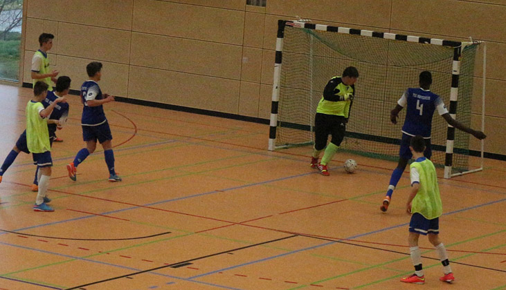 Pech für den SVR1, dass der Ball vom Hoffenheimer Innenpfosten nicht ins Tor geht