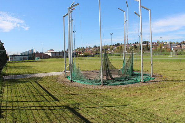 Anstelle der Wurfanlage kommt das neue Funktionsgebäude