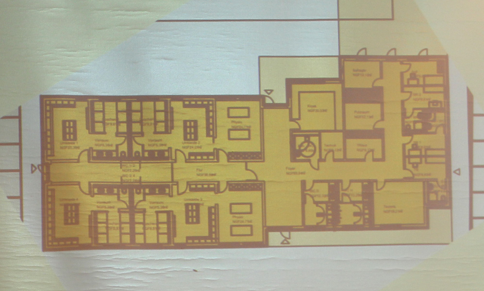 Grundriss des neuen Funktionsgebäudes