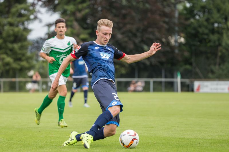 Joshua Mees in einem Testspiel gegen den FC Zuzenhausen
