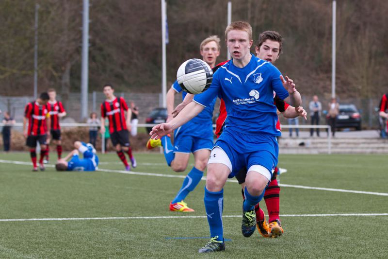 Philipp Ochs im März 2012 beimU15-Spiel der TSG gegen Eintracht Frankfurt